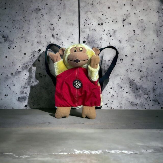 Vintage Rare Kipling Monkey Plush Backpack