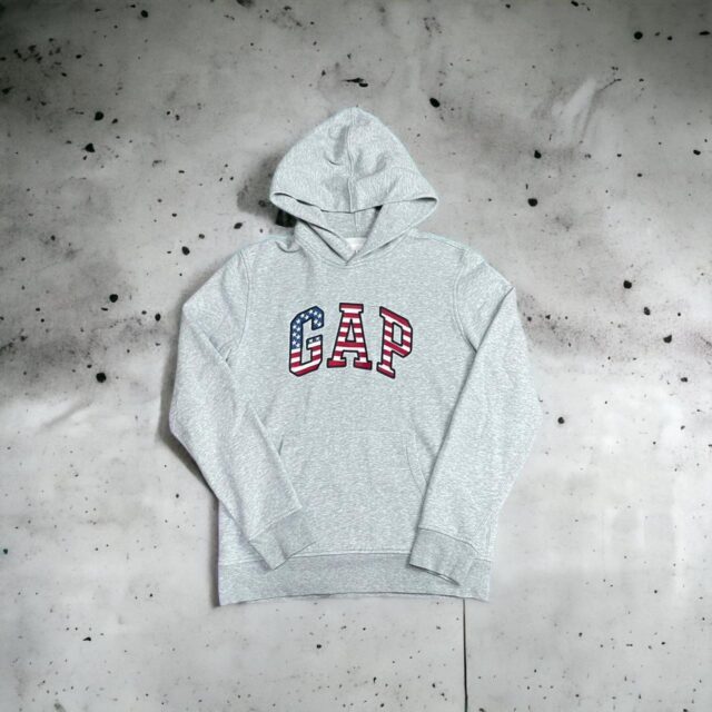 Men's Y2K Gap USA Embroidered Spell Out Hoodie - S