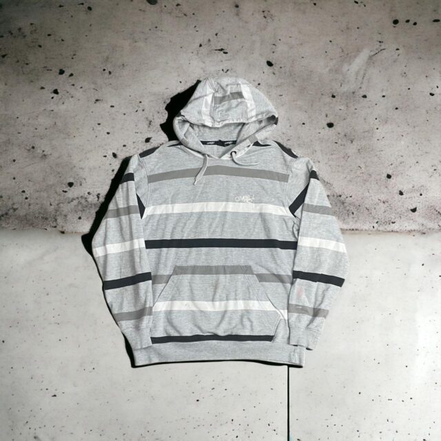 Men's Vintage Y2K O'Neill Striped Hoodie - L