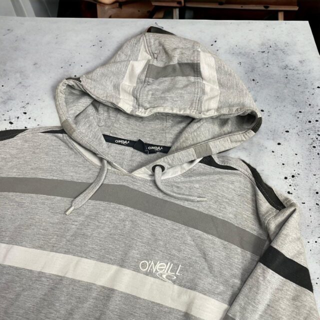 Men's Vintage Y2K O'Neill Striped Hoodie - L