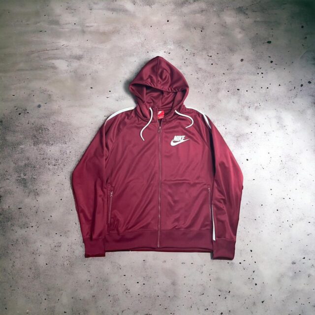 Vintage Y2K Nike Zip Up Hooded Jacket - XL