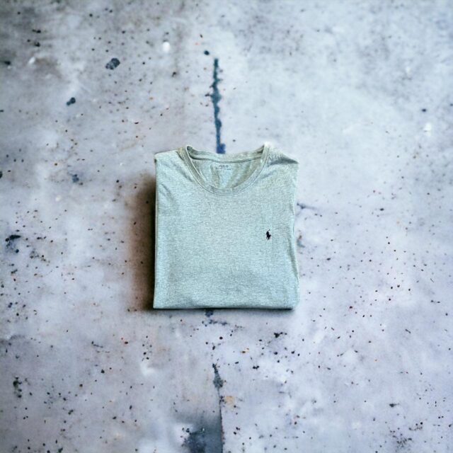 Men's Grey Ralph Lauren Tshirt - L