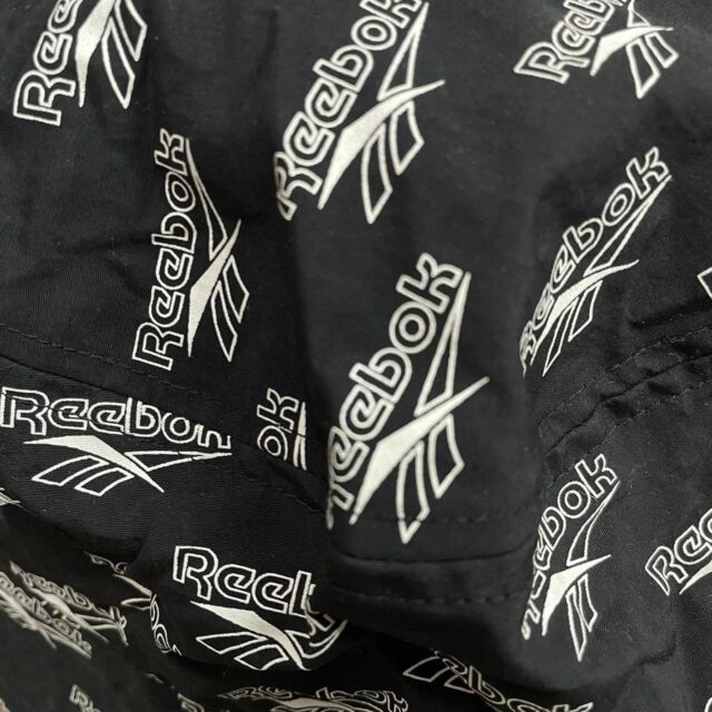 Men's Black Reebok Spell Out Bucket Hat - O/S