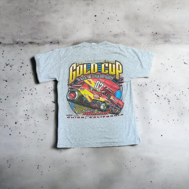 Vintage Graphic Print Racing Tshirt - M