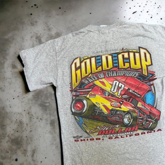 Vintage Graphic Print Racing Tshirt - M