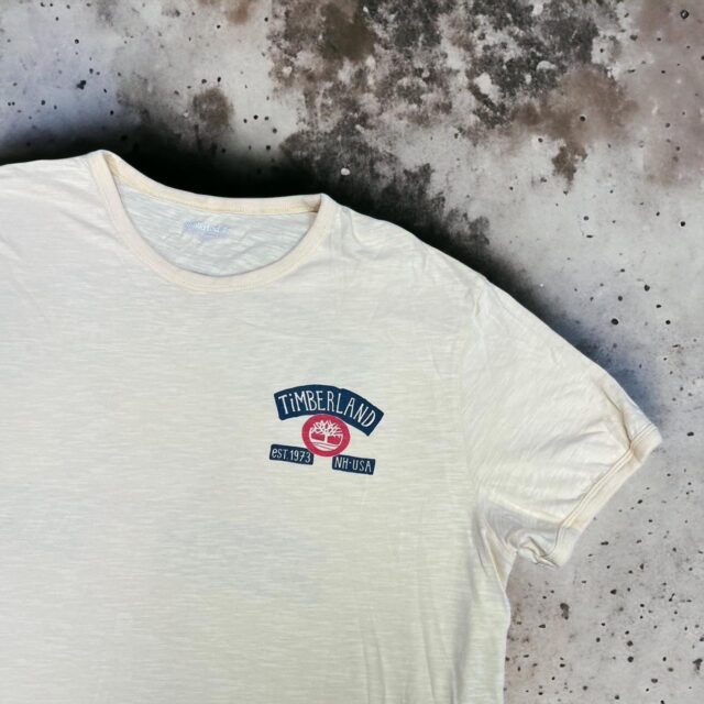 Vintage Y2K Men's Timberland Spell Out Tshirt - XL