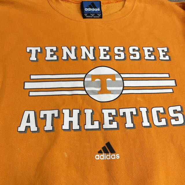 Vintage 90s Adidas Tennessee Athletics Spell Out Sweatshirt - XL