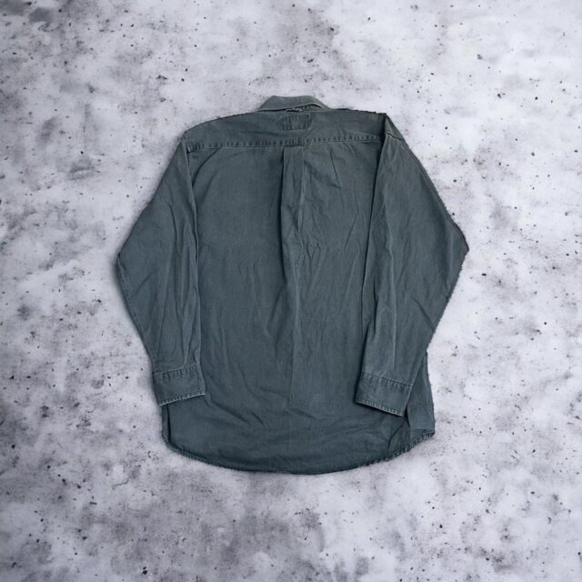 Vintage Men's Gant Long Sleeved Grey Shirt - L