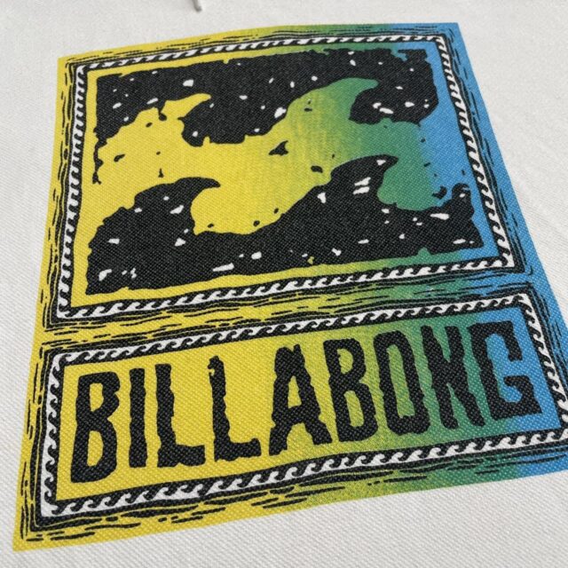 Men's Vintage White Billabong Spell Out Hoodie - L