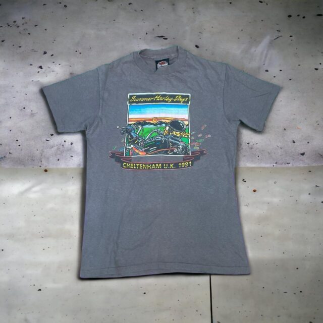 Vintage 90s Grey Harley Davidson Tshirt - M
