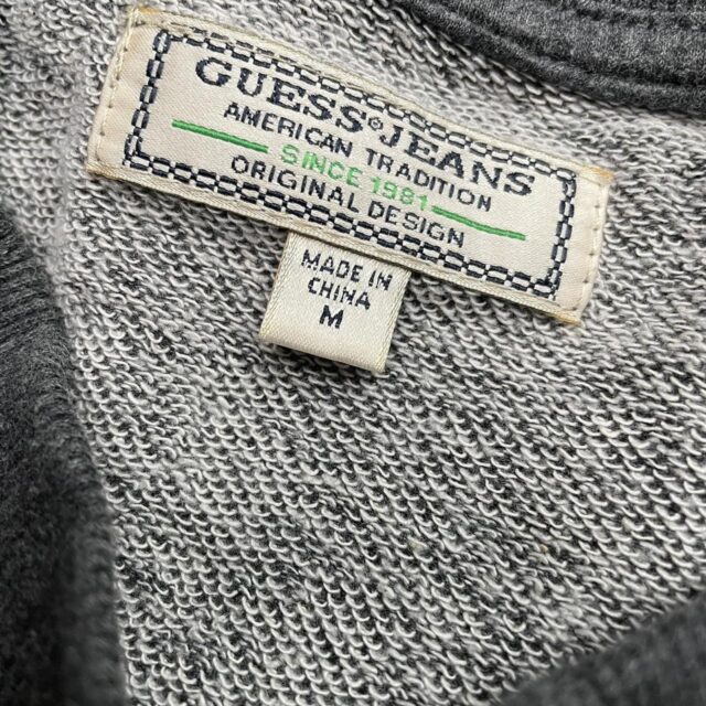 Y2K Men's Grey Guess Jeans USA Sweatshirt - M