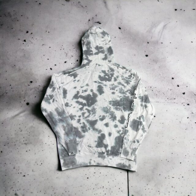 Y2K Men's Quiksilver Spell Out Tie Dye Hoodie - L