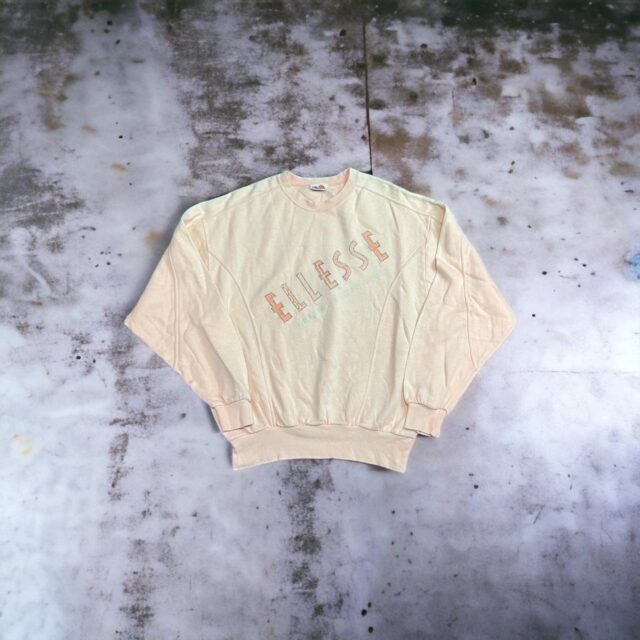 Vintage Ellesse Embroidered Spell Out Sweatshirt - M