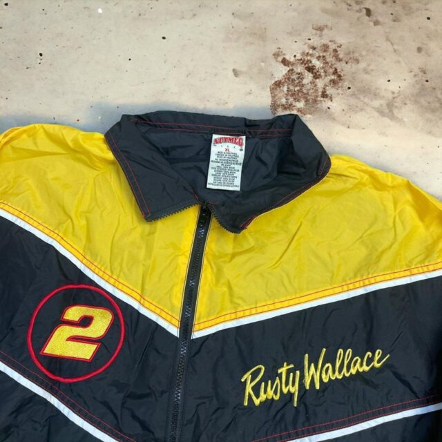Vintage Nutmeg Racing Rusty Wallace Bomber Jacket - XL