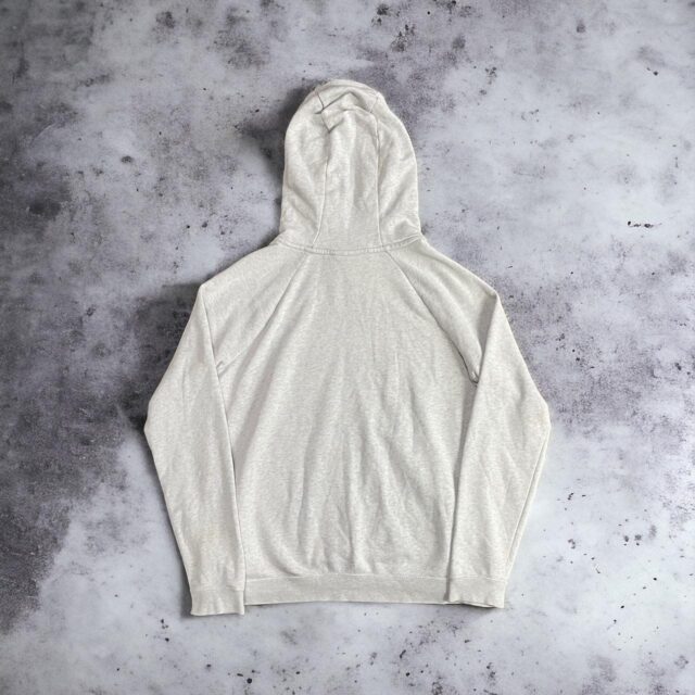 Ladies Grey Nike Spell Out Hoodie - M