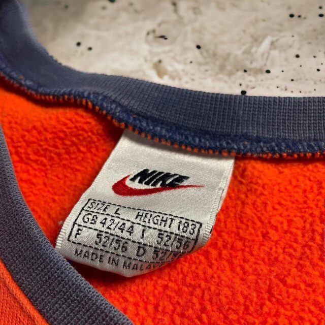 Vintage 90s Nike Embroidered Spell Out Sweatshirt - L