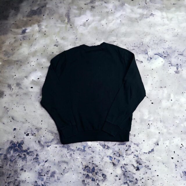 Men's Black Guess Embroidered Spell Out Sweatshirt - M