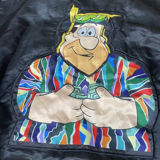 Vintage Rare 90s Flintstones Bomber Jacket - M