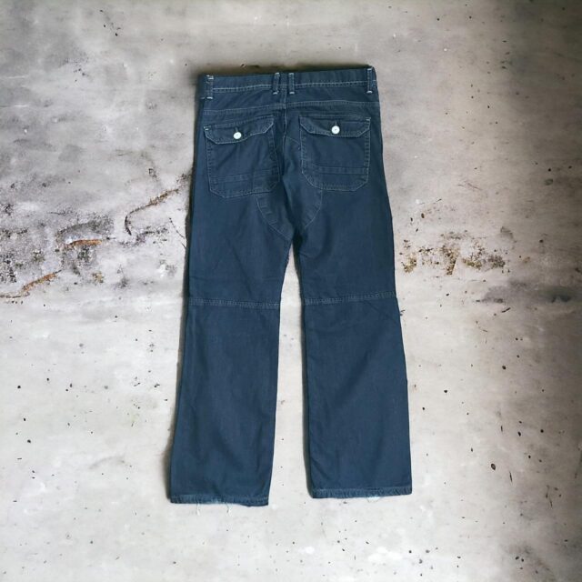 Mens Vintage Y2K Double Knee Baggy Workwear Jeans - L