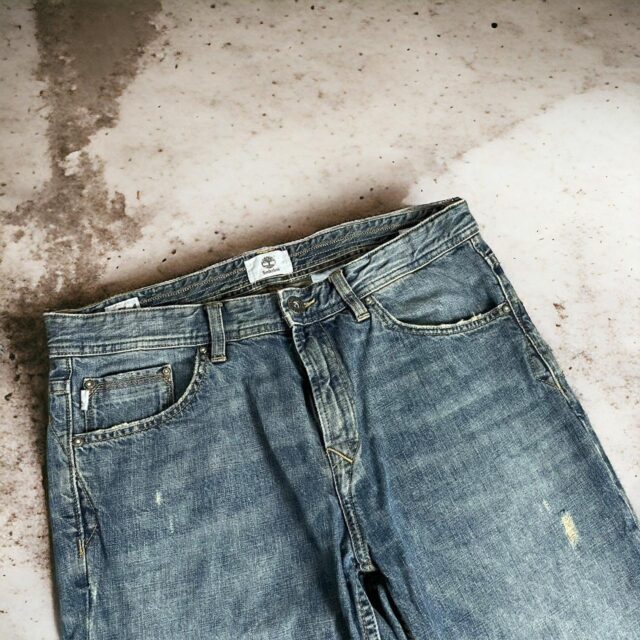 Vintage Y2K Men's Baggy Timberland Jeans - M