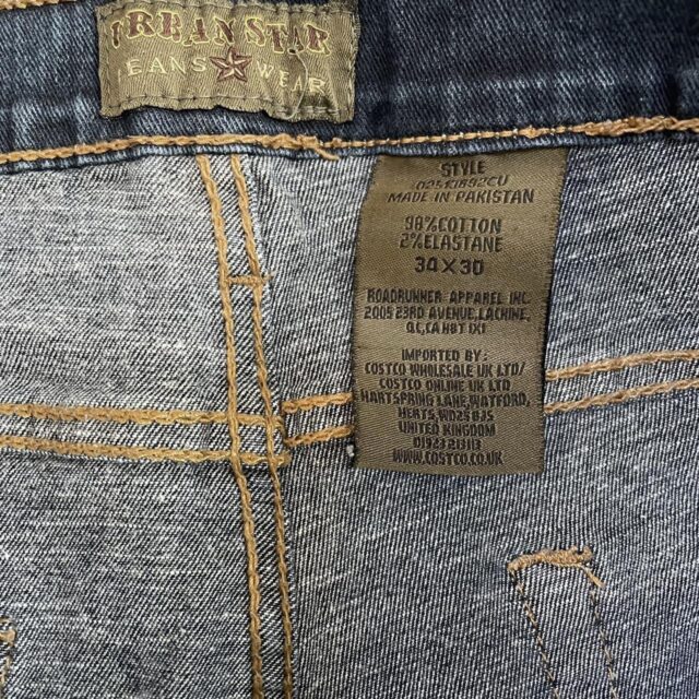 Men's Vintage Y2K Baggy Urban Star Jeans - 34"