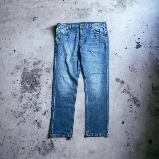 Men's Vintage Y2K Blue Baggy Denim Jeans - 36"