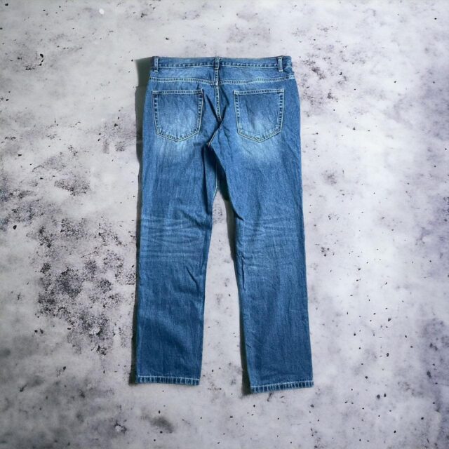 Men's Vintage Y2K Blue Baggy Denim Jeans - 36"