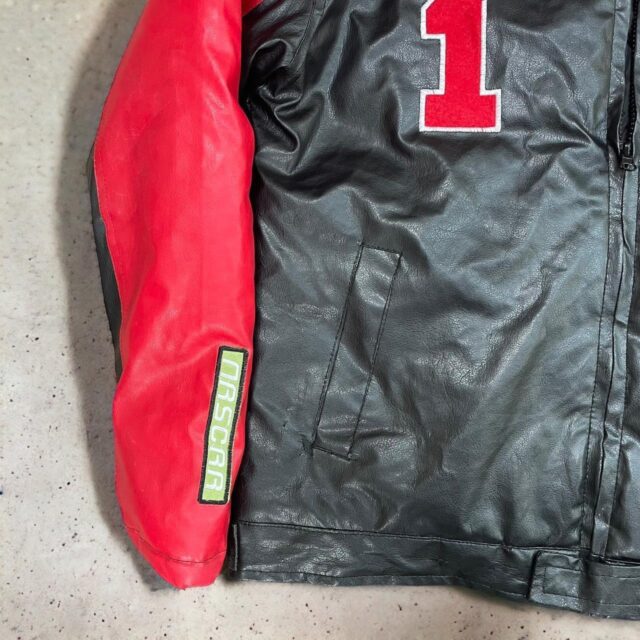 Vintage Y2K Moto Racing Biker Jacket - M