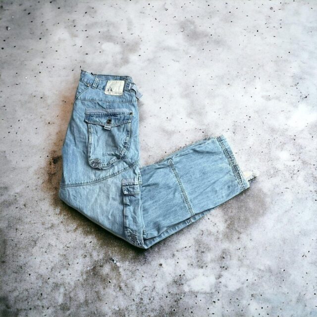 Mens Vintage Baggy Y2K Airwalk Cargo Skate Jeans - 36"
