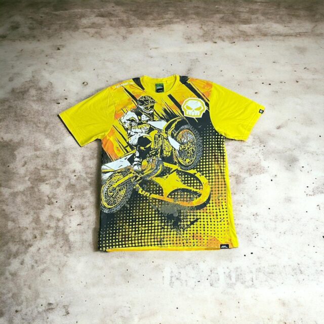Vintage No Fear Full Logo Moto Racing Tshirt - L