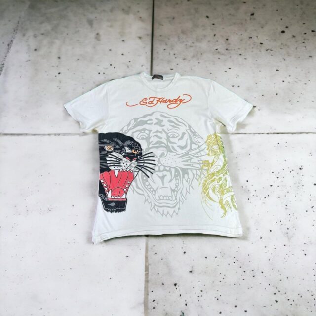 Vintage Y2K Ed Hardy Spell Out Tshirt - XXL