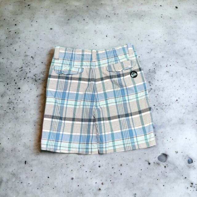 Men's Vintage Y2K Checked Quiksilver Shorts - M