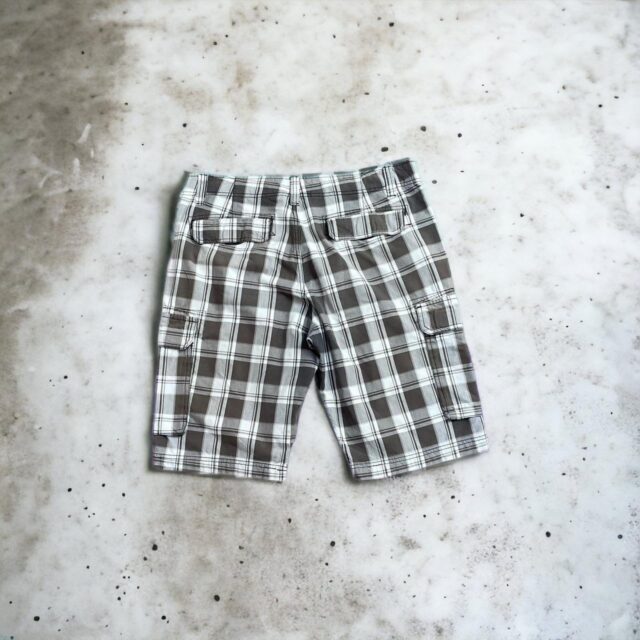Vintage Men's Checked Cargo Clock House Shorts - M
