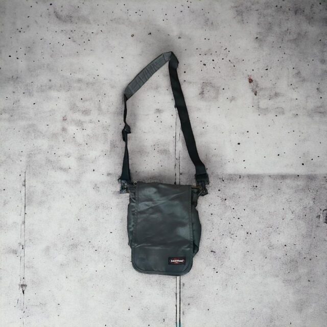 Vintage Y2K Charcoal Grey Eastpak Shoulder Bag