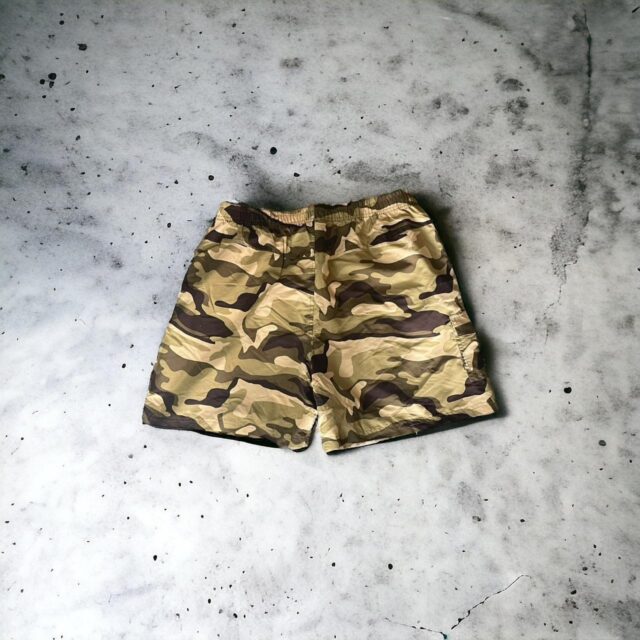 Vintage Camo Print Maui Sports Swim Shorts - XL