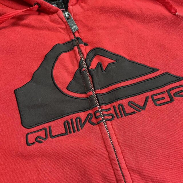 Men's Vintage Quiksilver Zip Through Hoodie - L