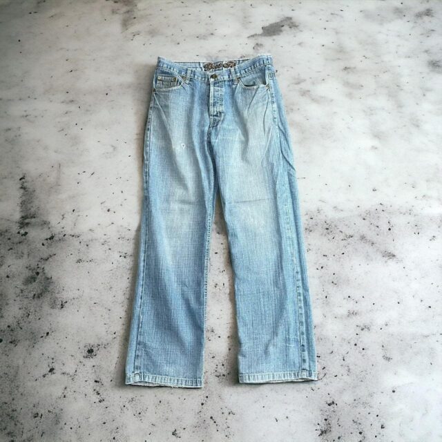 Men's Vintage Baggy Y2K Stone Washed Jeans - 32"