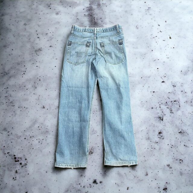 Men's Vintage Baggy Y2K Stone Washed Jeans - 32"