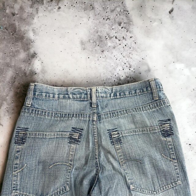 Men's Vintage Baggy Y2K Stone Washed Jeans - 32"