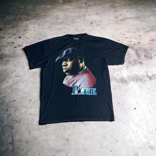Vintage Biggie Rapper Print Hip Hop Tshirt - L