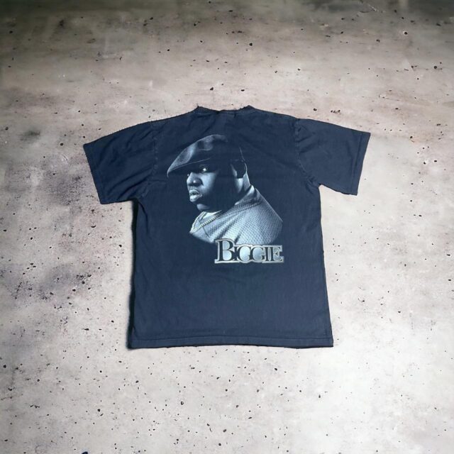 Vintage Biggie Rapper Print Hip Hop Tshirt - L