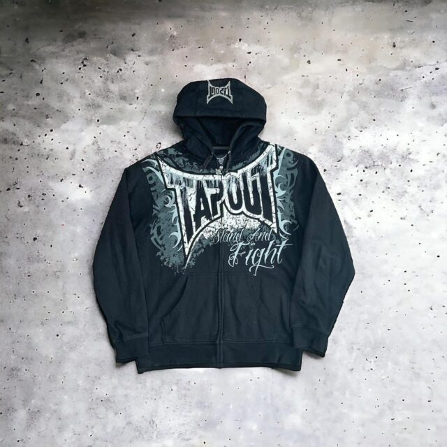 Men's Vintage Y2K TapOut Zip Up Hoodie - L