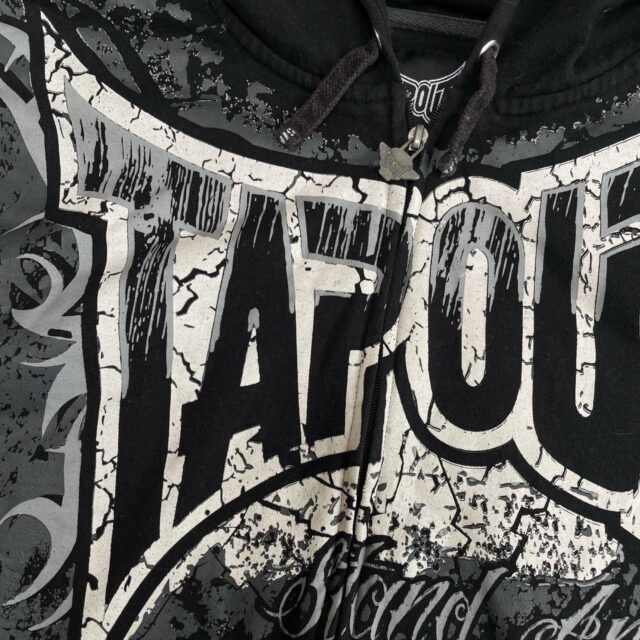 Men's Vintage Y2K TapOut Zip Up Hoodie - L