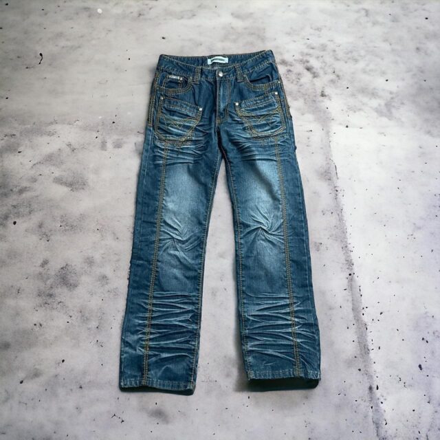 Men's Vintage 90s Baggy Structured Denim Jeans - 31"