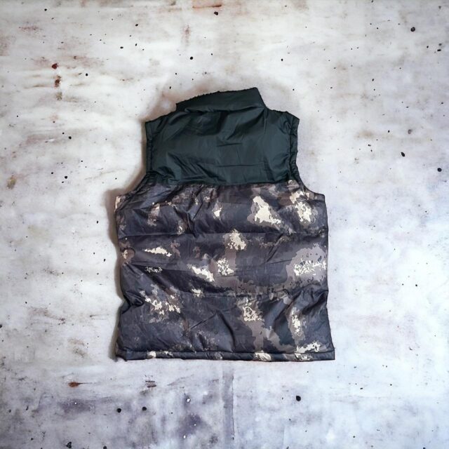 Men's Aces Couture Padded Camo Gilet Puffa - XL