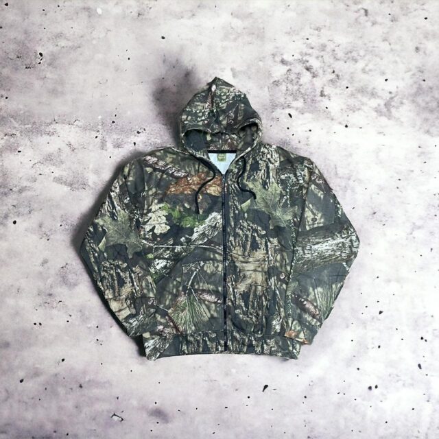 Men's Y2K RealTree Mossy Oak Camo Zip Up Hoodie