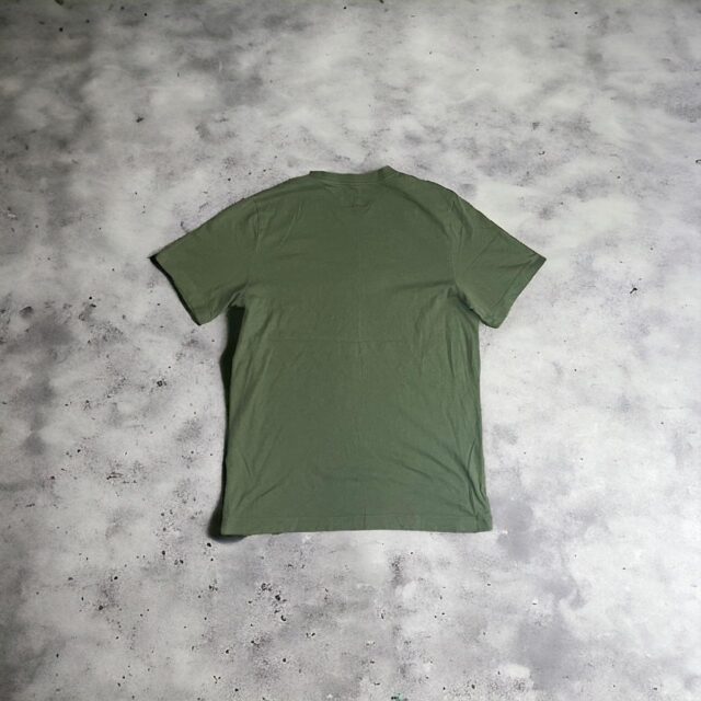 Men's Khaki Green Nike Embroidered Spell Out Tshirt - M