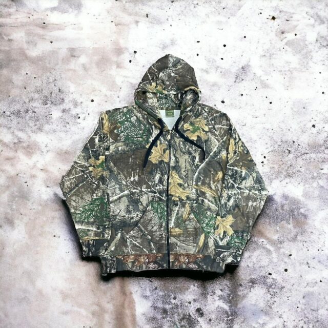 Men's Y2K RealTree Camo Zip Up Hoodie - L