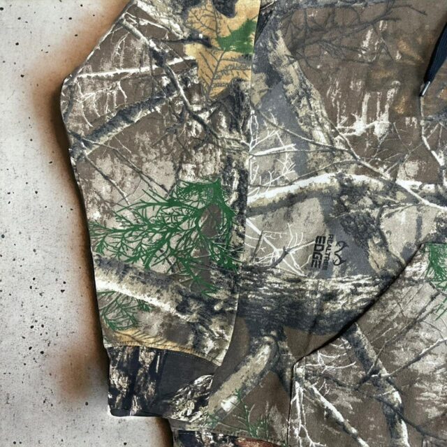 Men's Y2K RealTree Camo Zip Up Hoodie - L