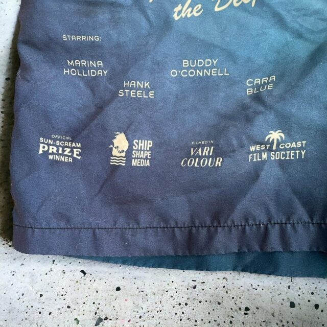 Vintage Men's Film Themed Surf Shorts - M